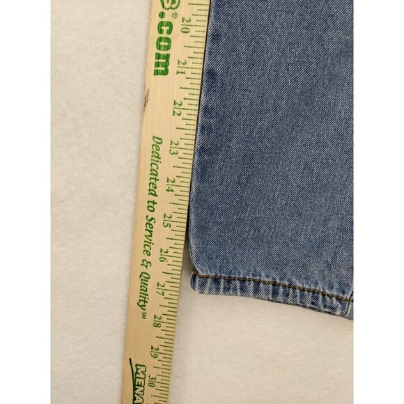 Forever 21 Women's Jeans Size 26 Light Wash High Rise Button-Fly Tapered - Picture 11 of 15